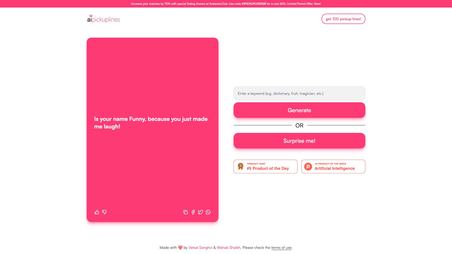 AI Pickup Lines