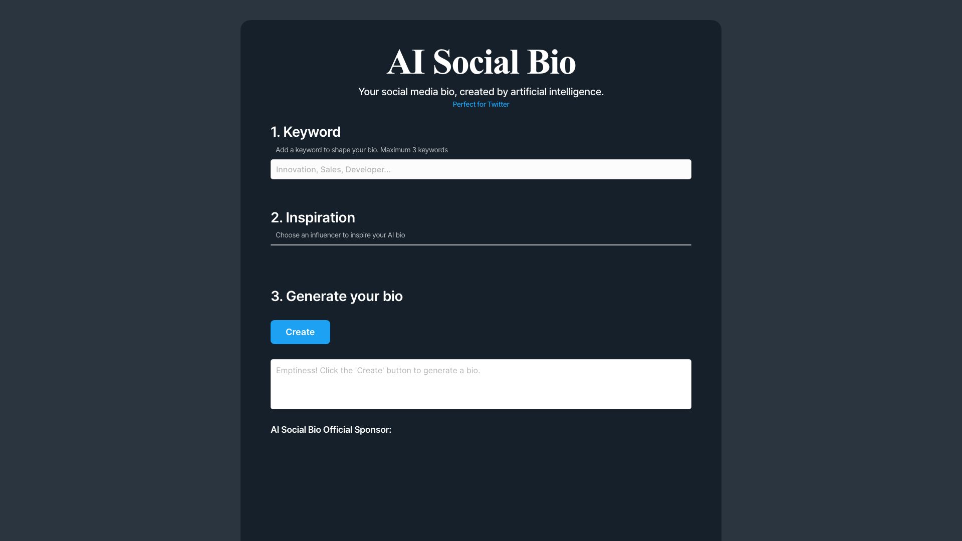 AI Social Bio