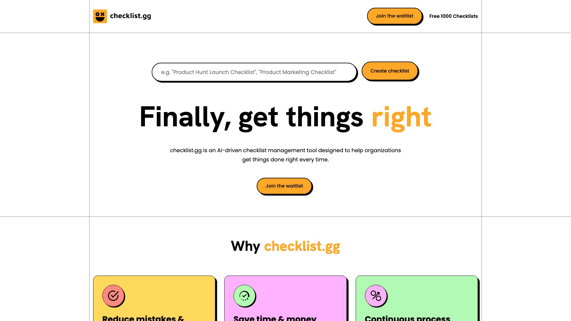 Checklist.gg
