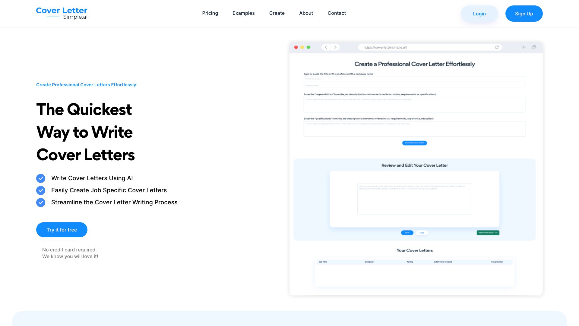 CoverLetterSimple.ai