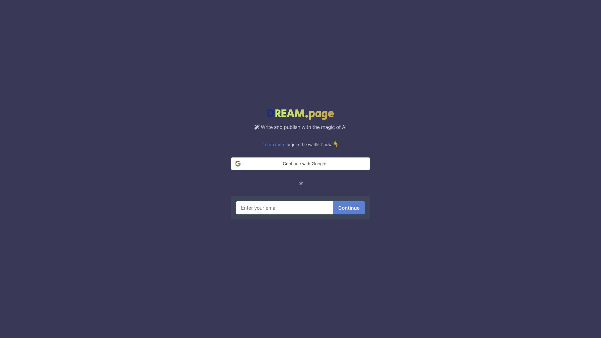 DREAM.page
