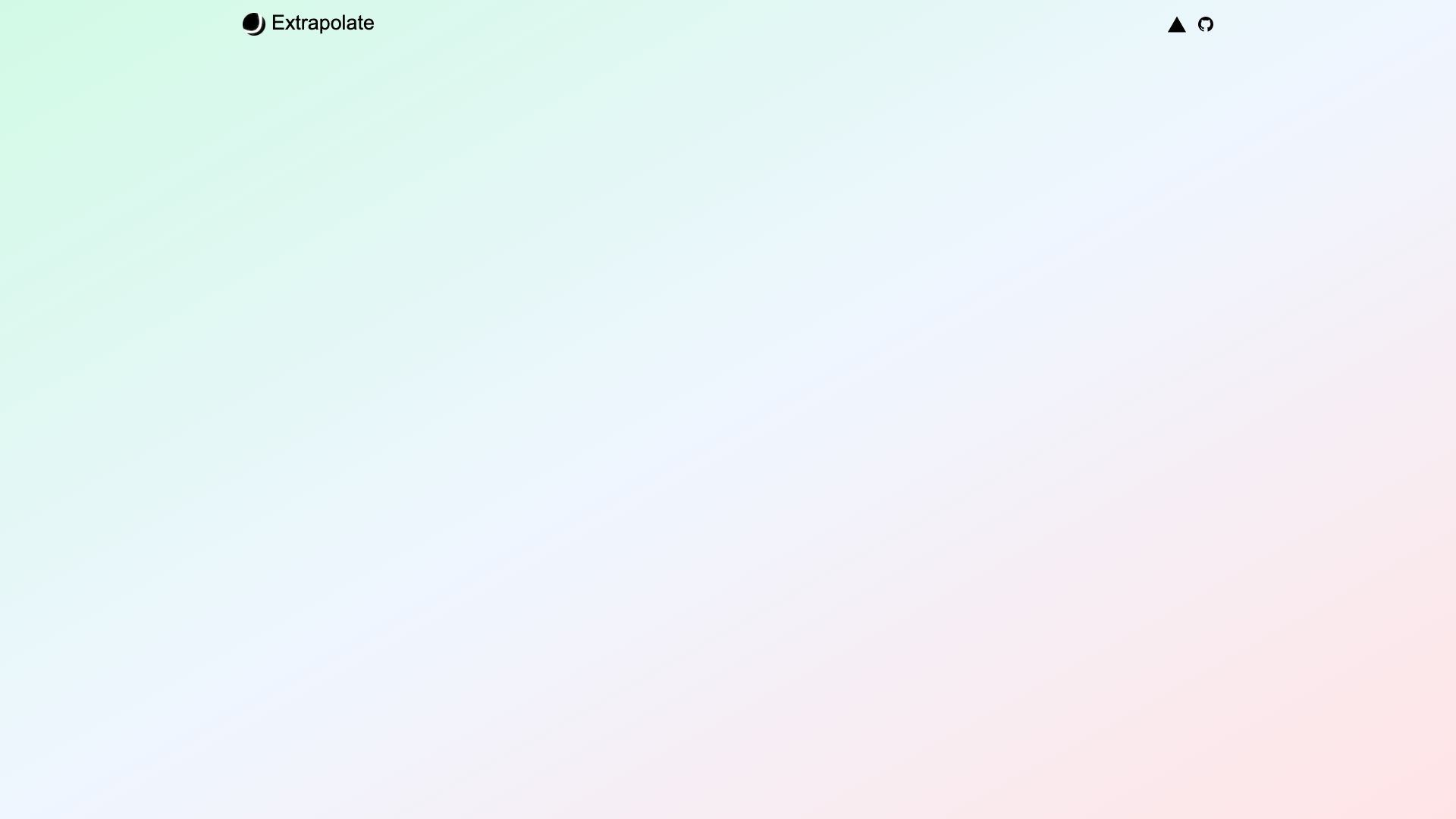 Extrapolate