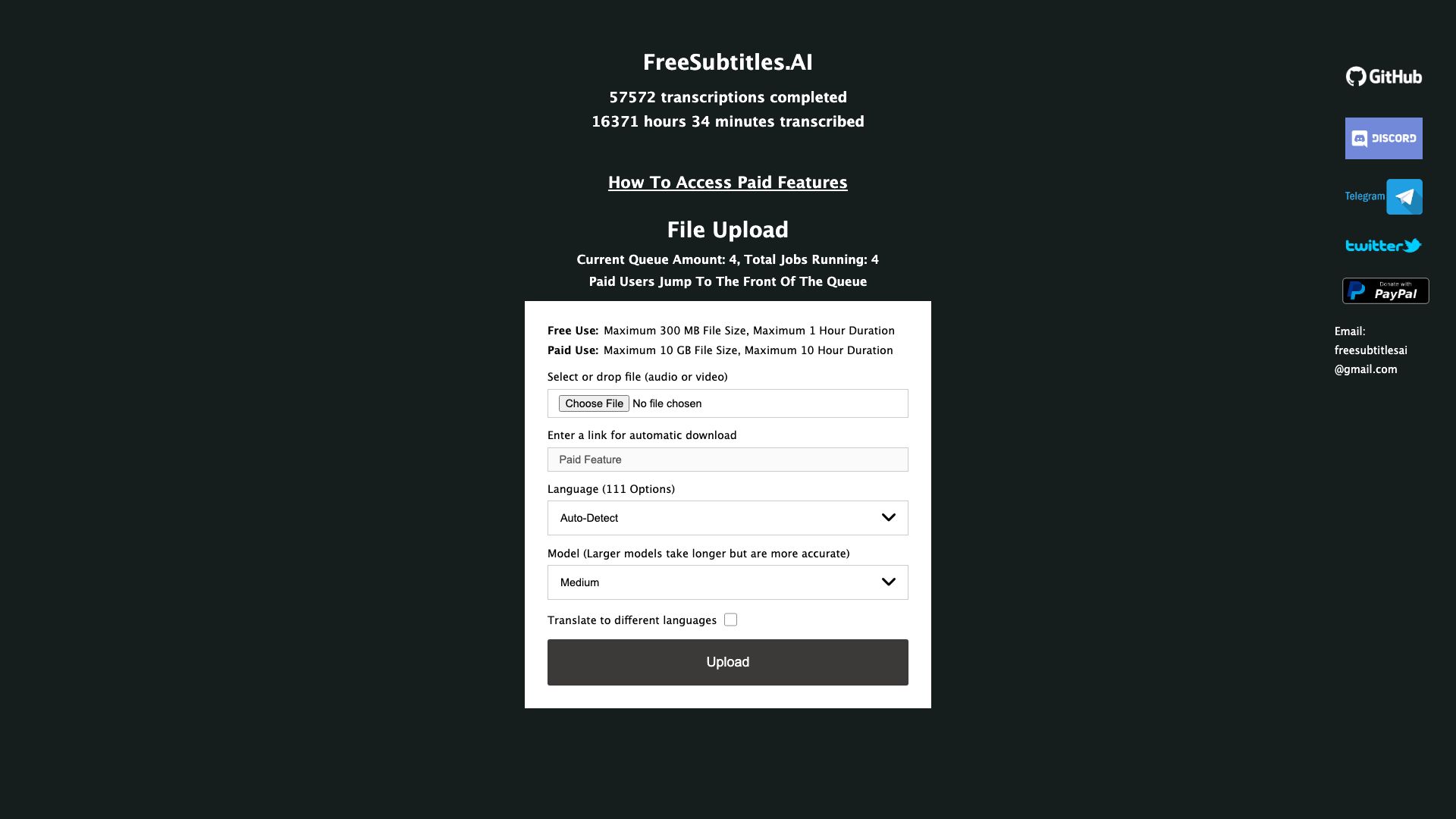 Free Subtitles AI