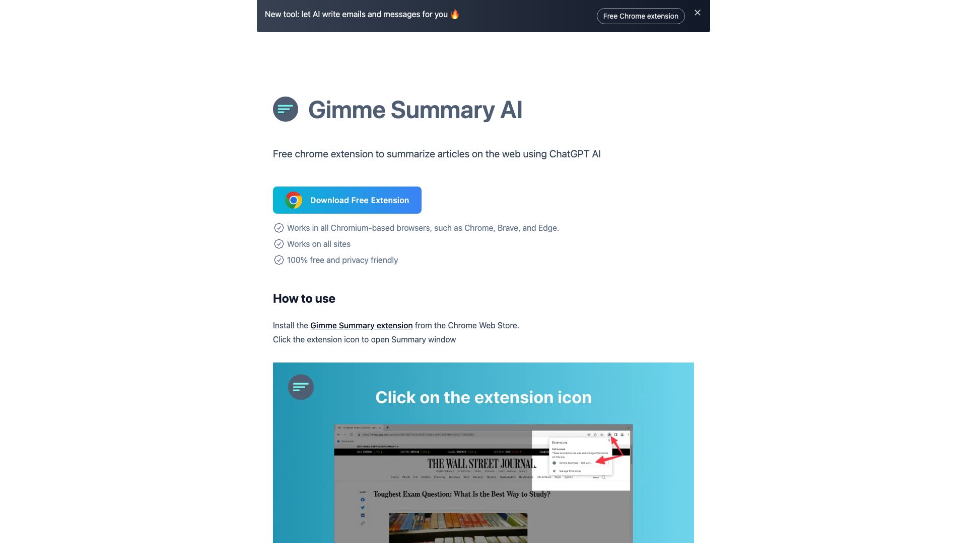 Gimme Summary AI