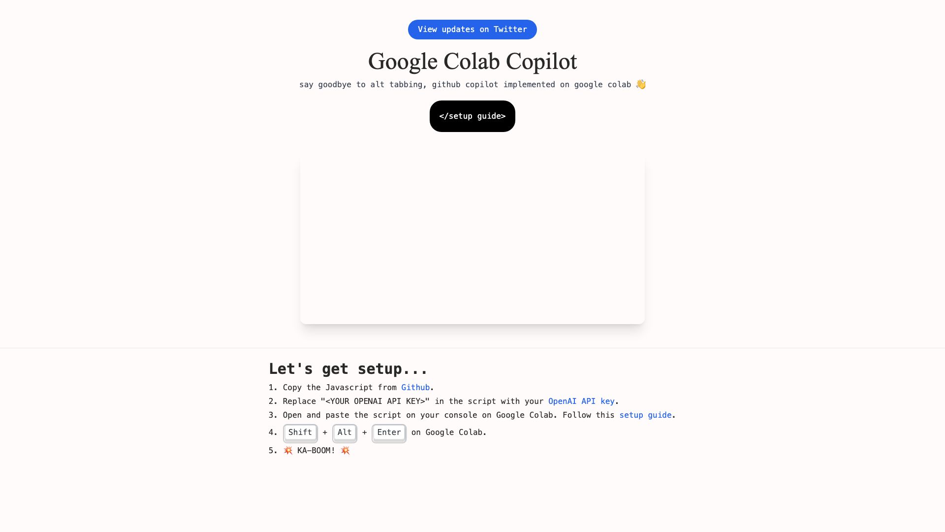 Google Colab Copilot