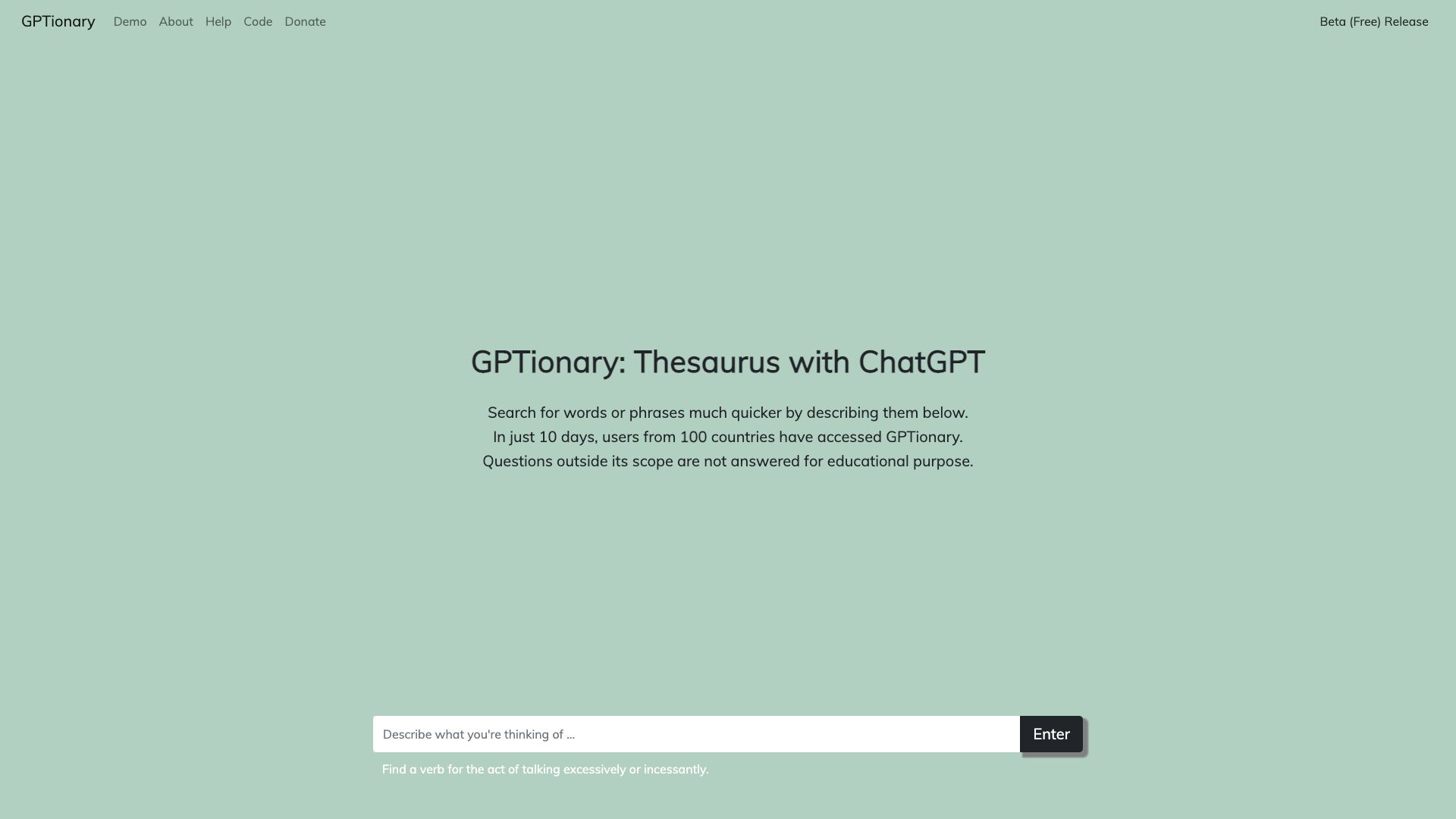 GPTionary
