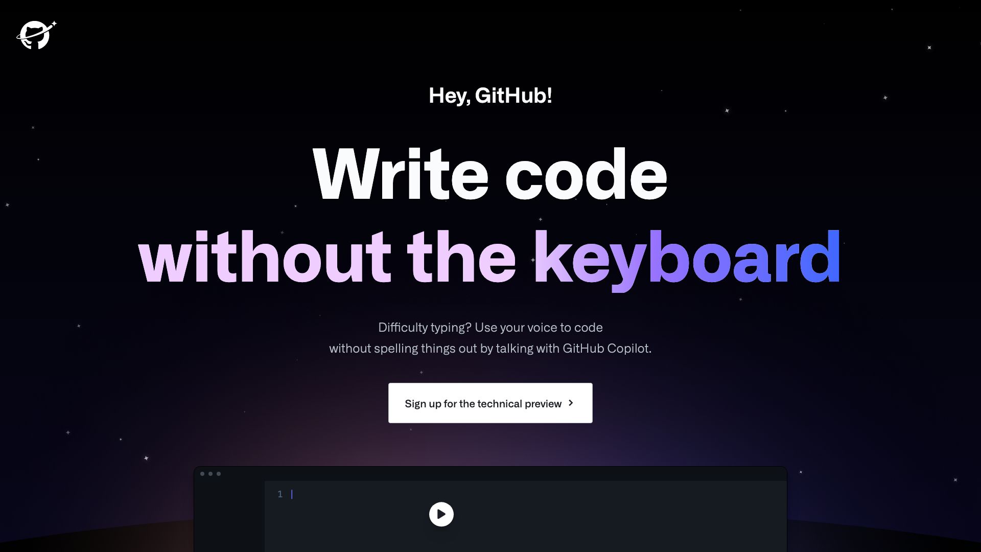 Hey, GitHub!
