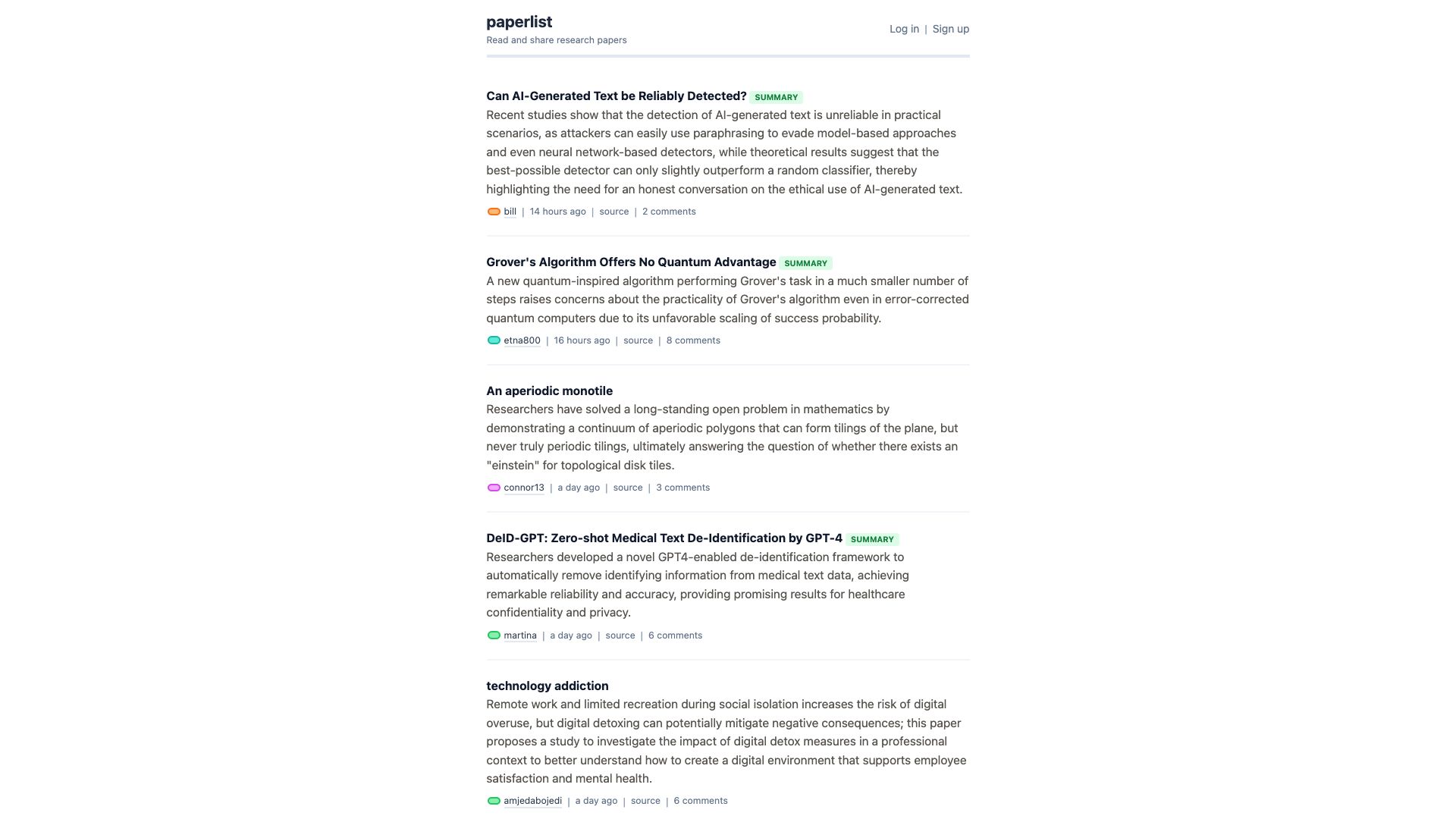 PaperList