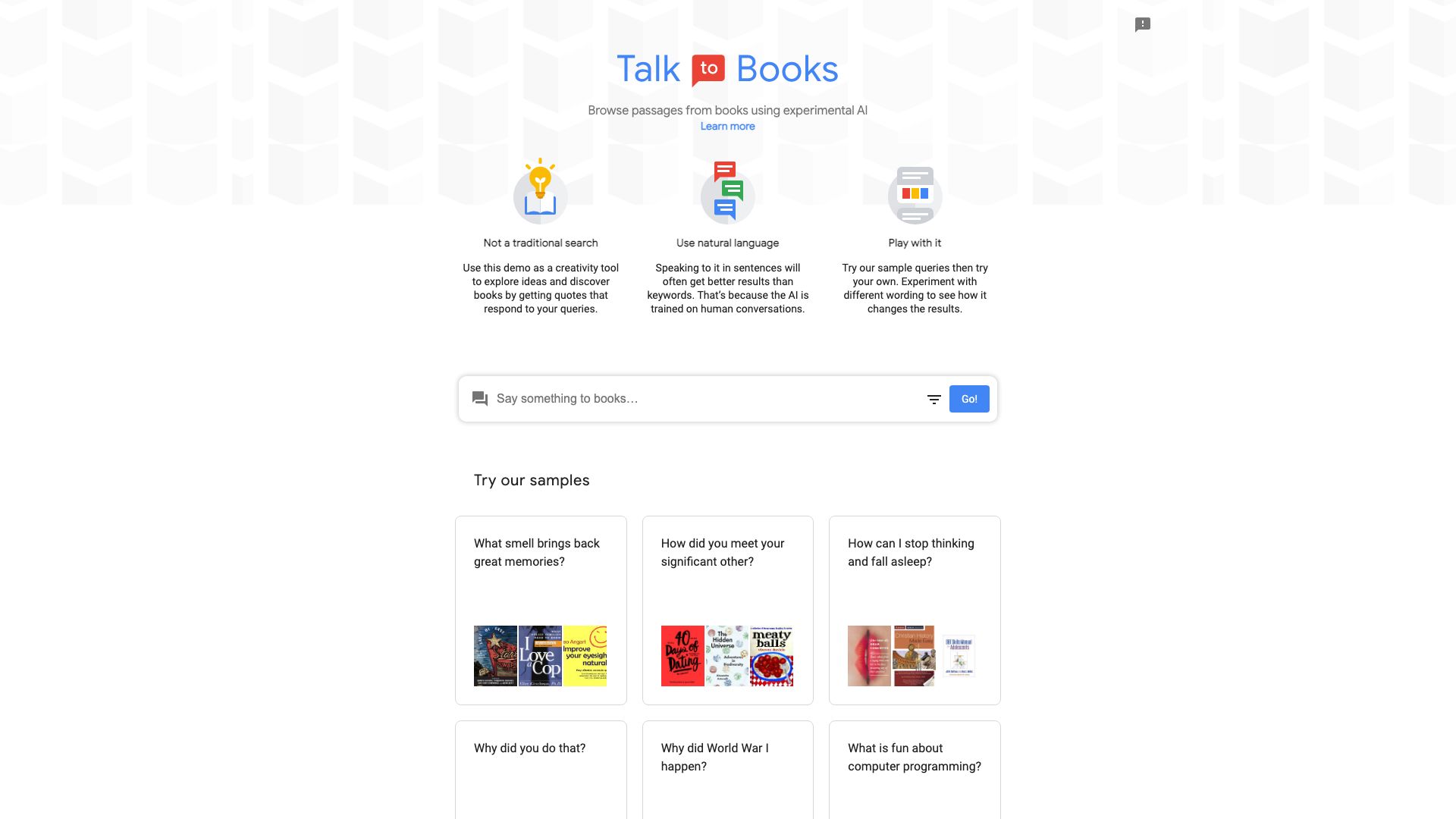 Talk To Books