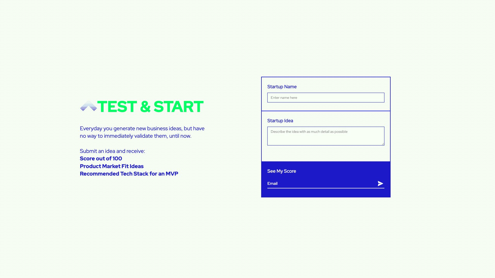 Test &amp; Start