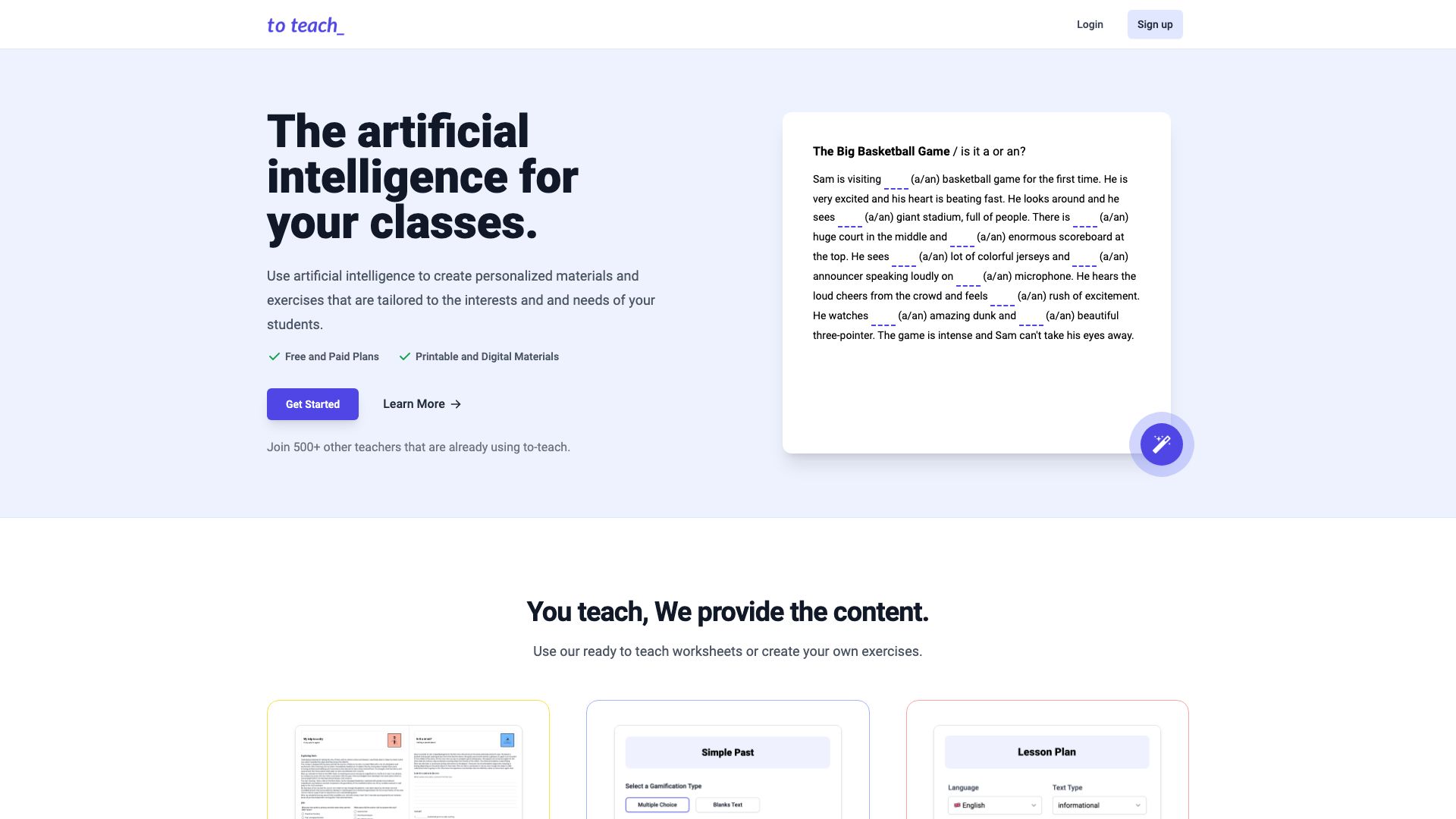 To Teach AI