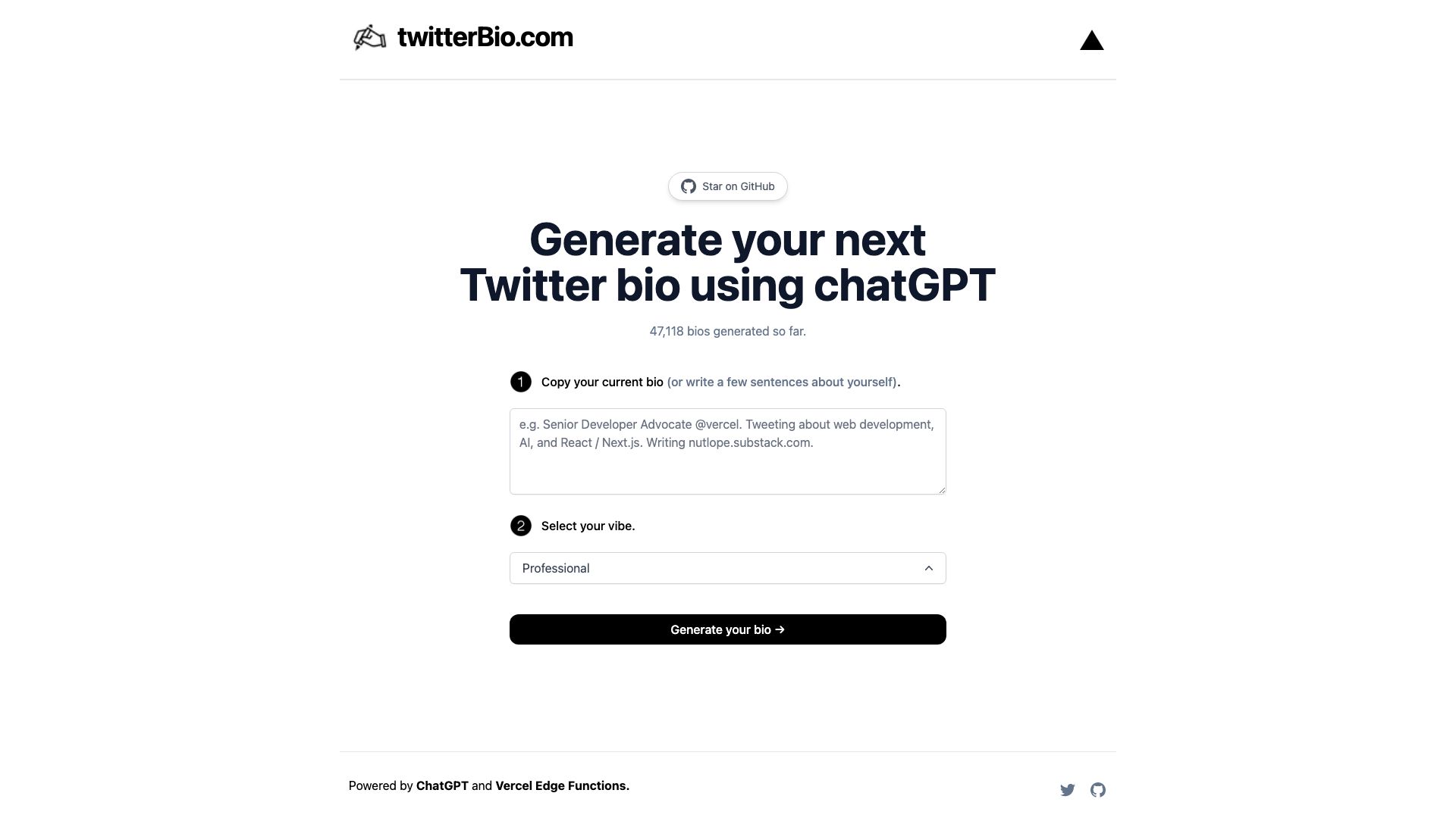 TwitterBio