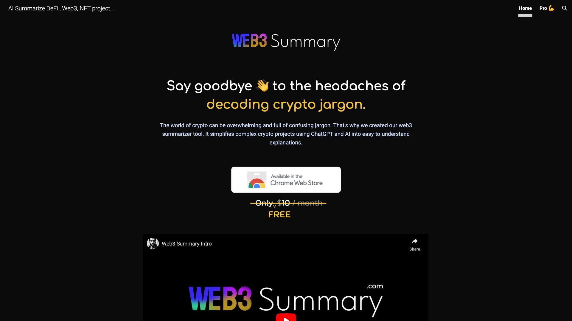 Web3 Summary